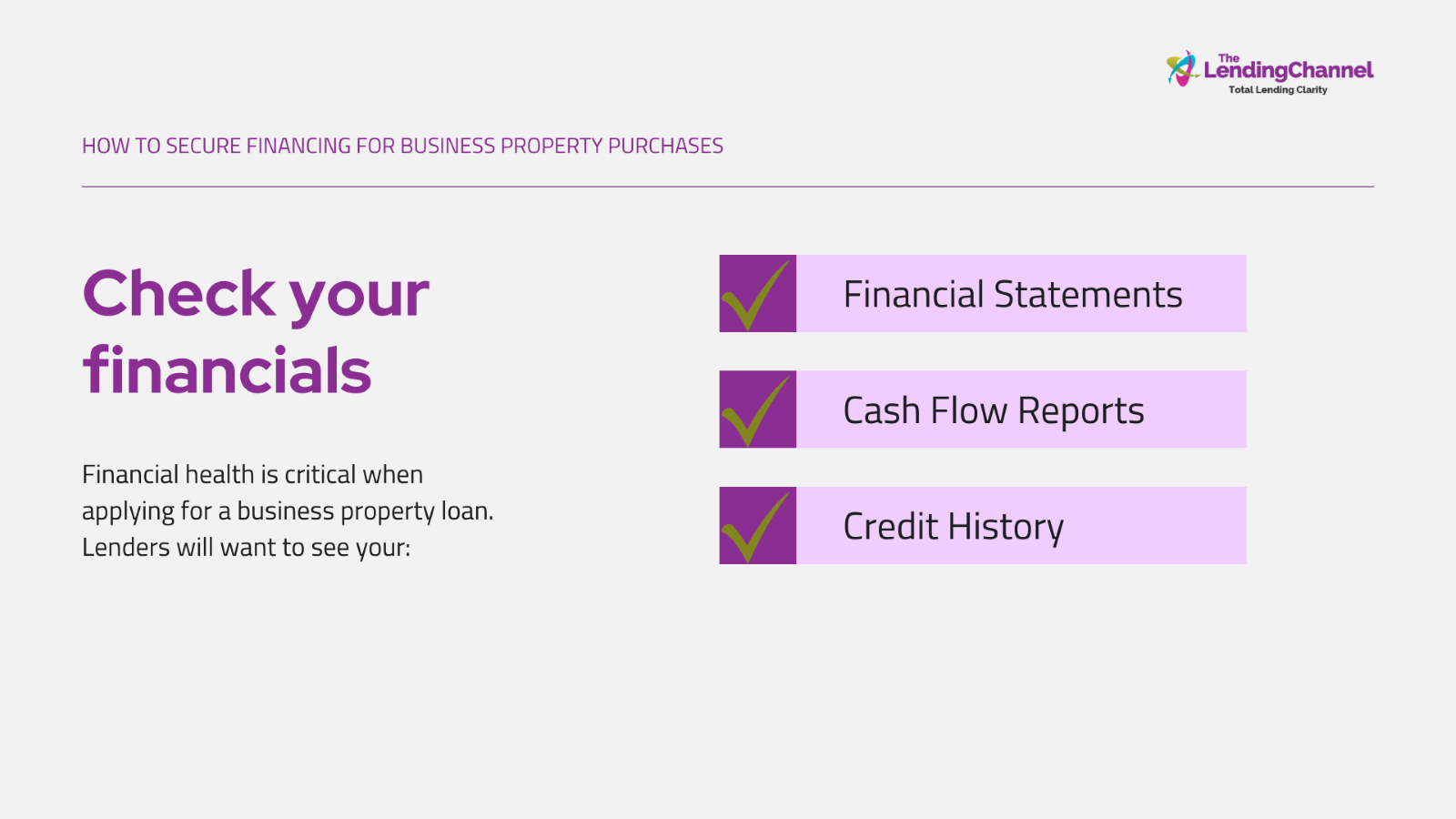 How to secure financing for business property purchases